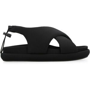 GIA BORGHINI Platform Sandals with Crisscross Straps and Adjustable Back Women